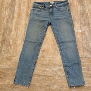 EUC • JCREW 8” Toothpick Jeans Classic Rinse